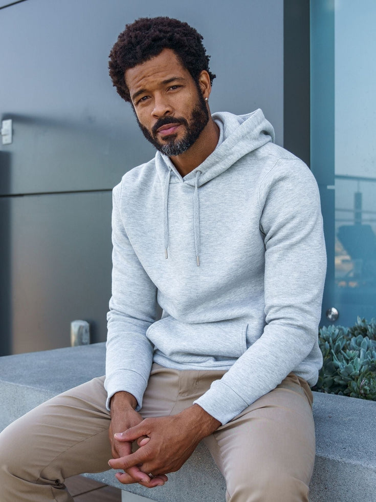 Heather Grey Hoodie | Pullovers for Men  | Fresh Clean Threads Canada