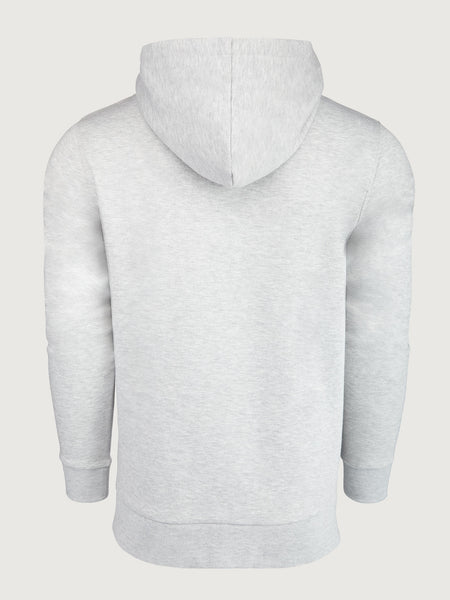 Heather Grey Pullover Hoodie | Back View  | Fresh Clean Threads Canada