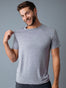 Men's Heather Grey Performance Crews | Fresh Clean Threads