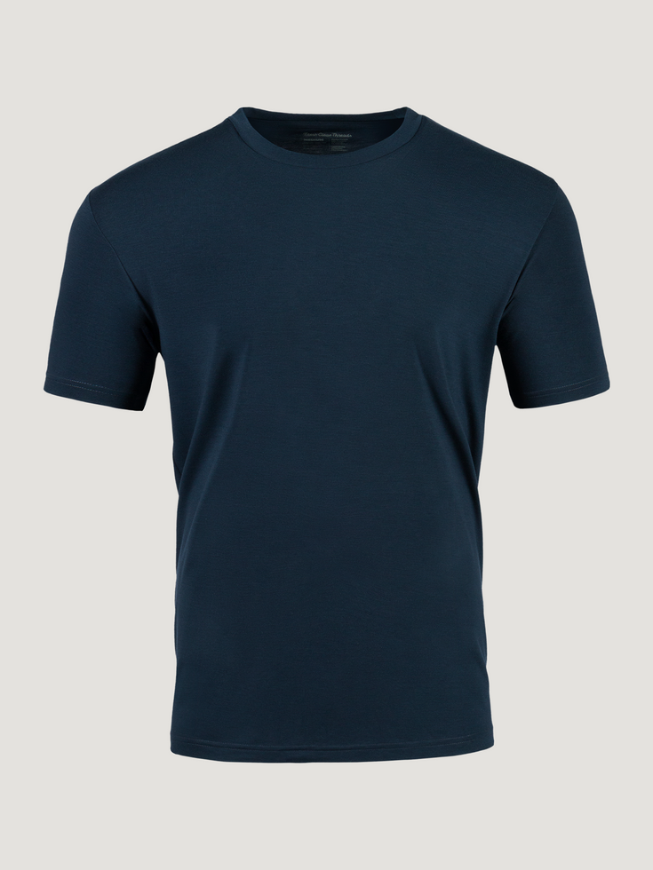 Navy Performance Crew Neck | Fresh Clean Threads