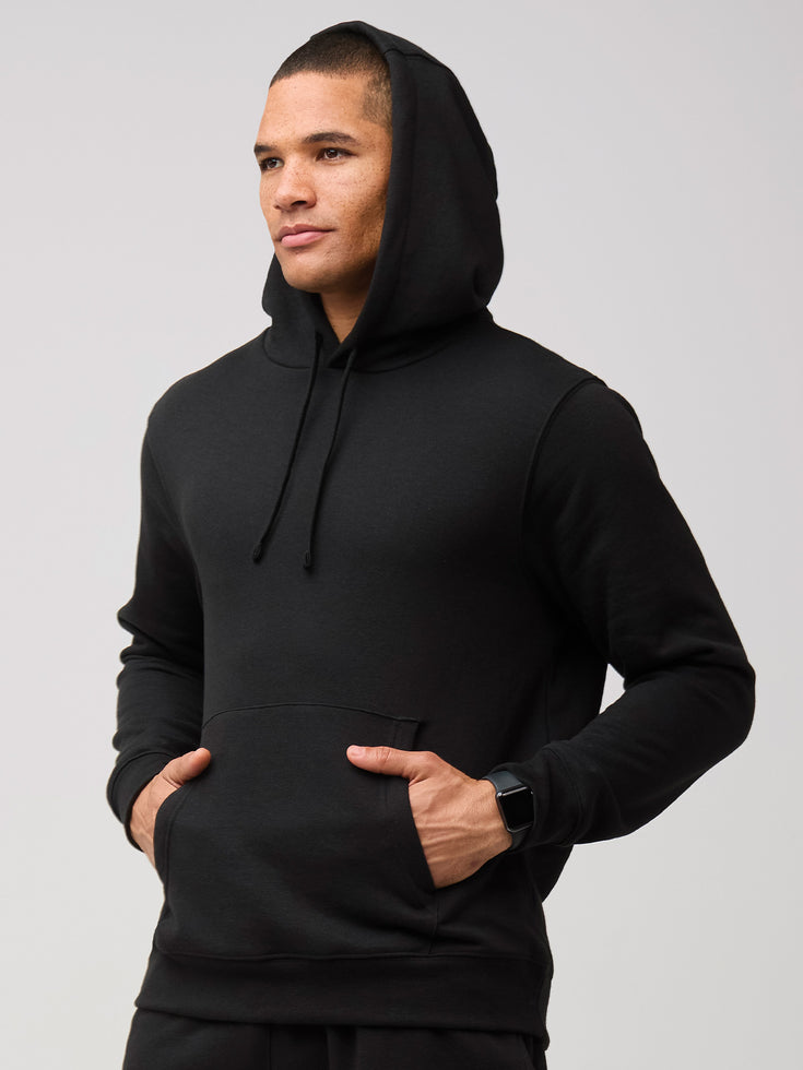 Black Men's Pullover Hoodie | Built to last