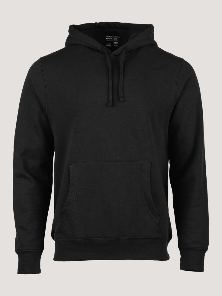 Fleece Pullover Hoodie in Black | Perfect for Everyday Wear