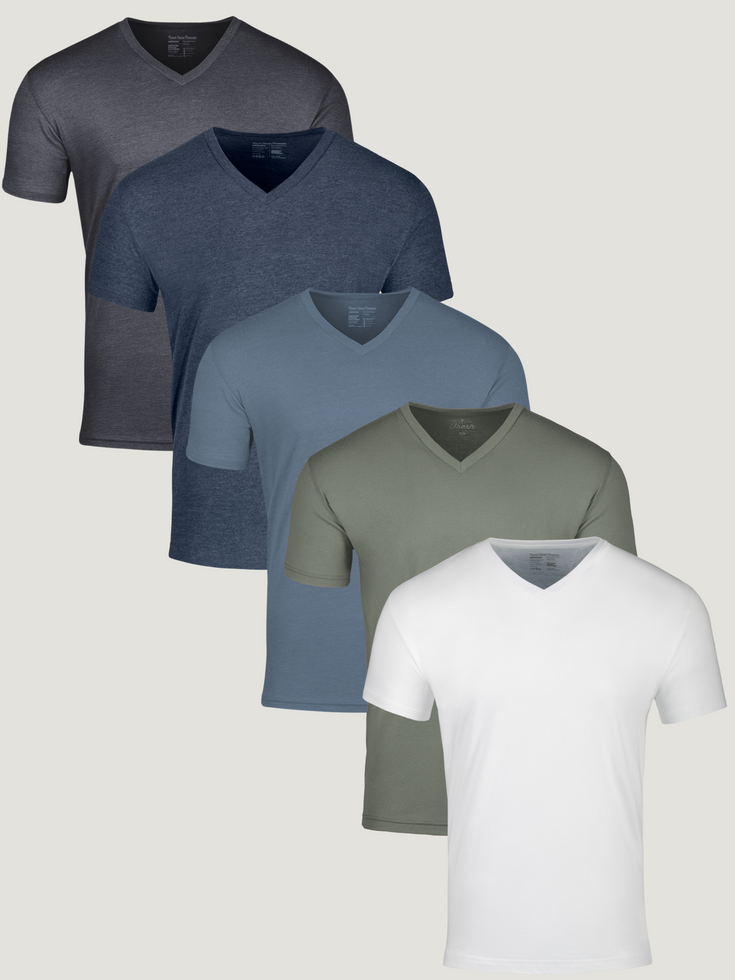 Summer Basics V-Neck 5-Pack | Fresh Clean Threads Canada