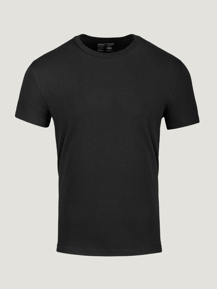 Black Crew Neck Tee | Fresh Clean Threads Canada