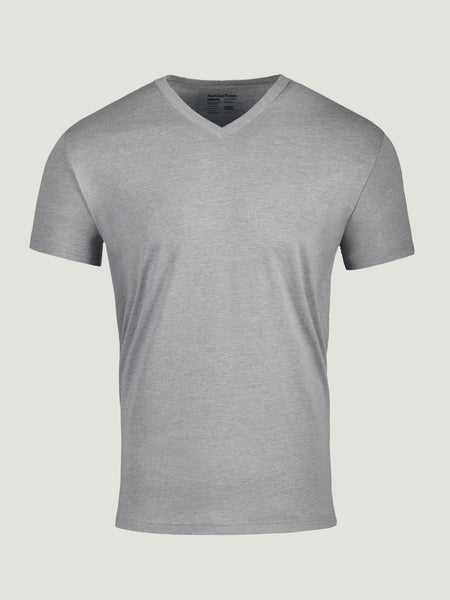 ◇BITTER CELLS◇ Bestie V Neck TeeDark Grey Fresh Clean Threads | Heather Grey V-neck
