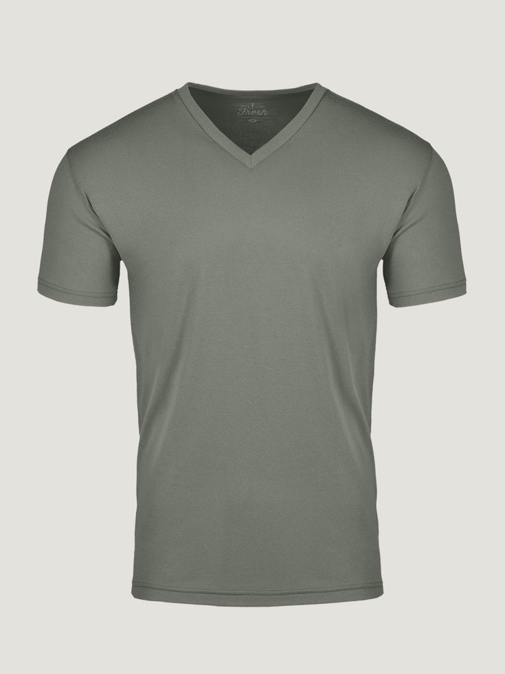 Mercury Green V-Neck | Fresh Clean Threads Canada