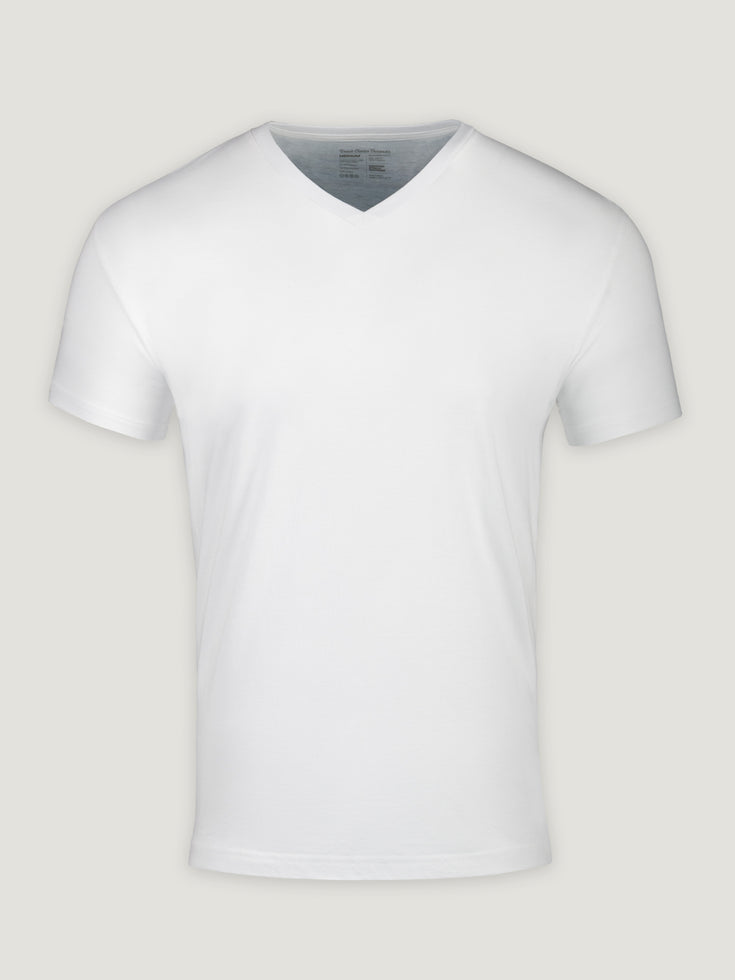 White V-Neck | Fresh Clean Threads Canada