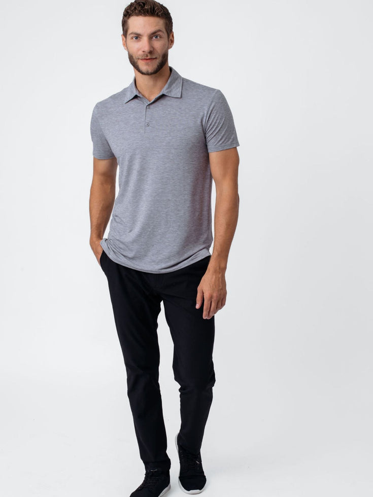 Performance Polo Heather Grey | Motion 3-Pack | Fresh Clean Threads Canada