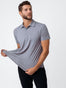 Men's Grey Performance Polo | Fresh Clean Threads