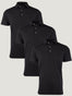 All Black Polo 3-Pack