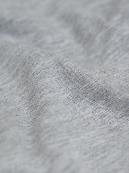 StratuSoft Fabric 60% Cotton, 40% Polyester # Heather Grey Crew Neck Tee Fabric | Fresh Clean Threads Canada