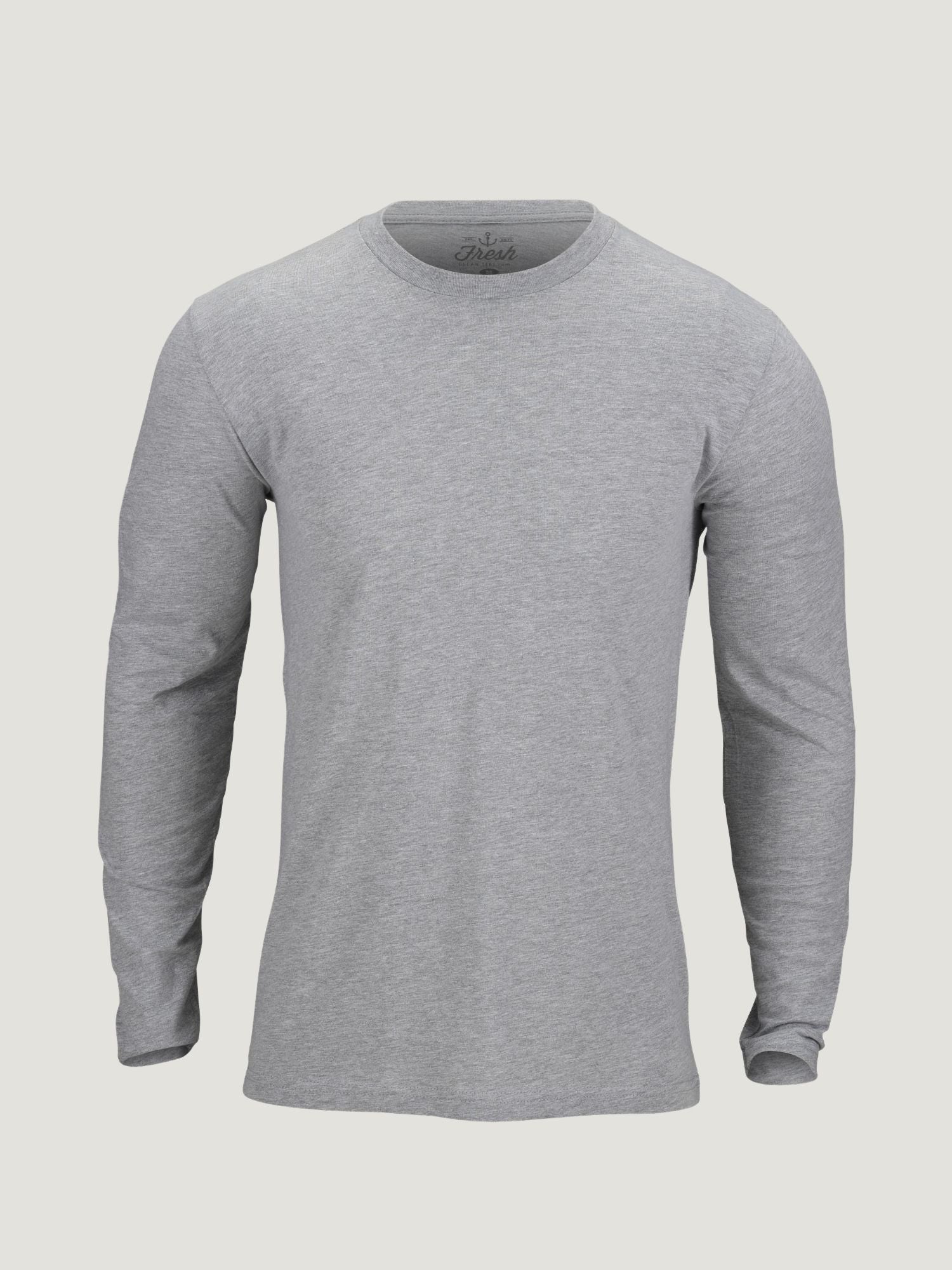 Fresh Clean Threads | Heather Grey Long Sleeve Crew Neck