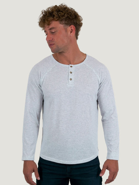 Long Sleeve Henleys: Available in a Variety of Colors