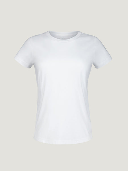 White Crow The Cut-Out V-Neck T-Shirt - Women's T-Shirts in White